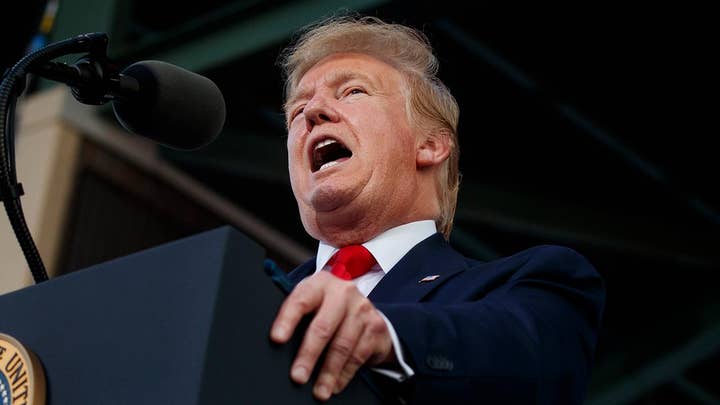 President Trump talks about Venezuela at MAGA rally