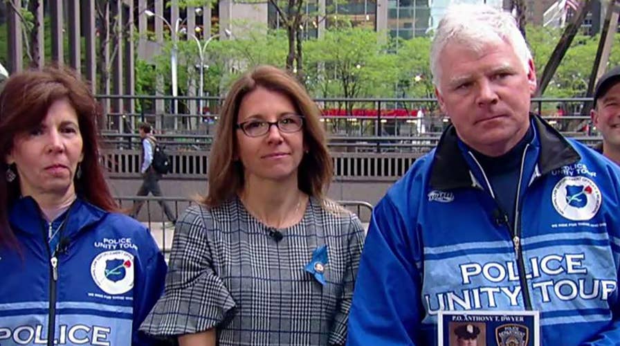 Police officers set to bike from Ground Zero to Washington, DC to honor fallen heroes