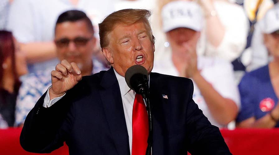 Trump holds campaign rally in battleground Florida, pledges millions for hurricane relief