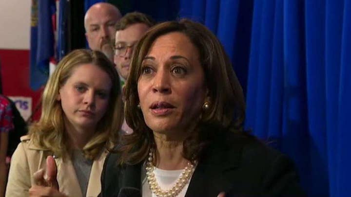 Sen. Kamala Harris insists she's not running to be Joe Biden's running mate