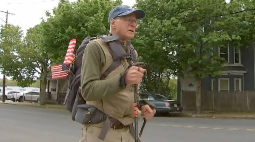 72-year-old Air Force vet begins 3,000 mile trek to raise awareness for veterans' needs