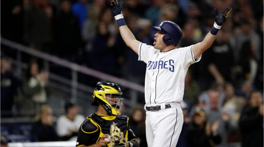 San Diego Padres’ Ian Kinsler appears to yell ‘f--- you all’ at crowd after home run