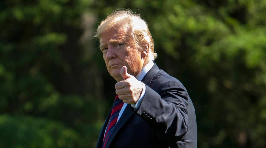 President Trump says he hopes U.S. is not on a path to war with Iran