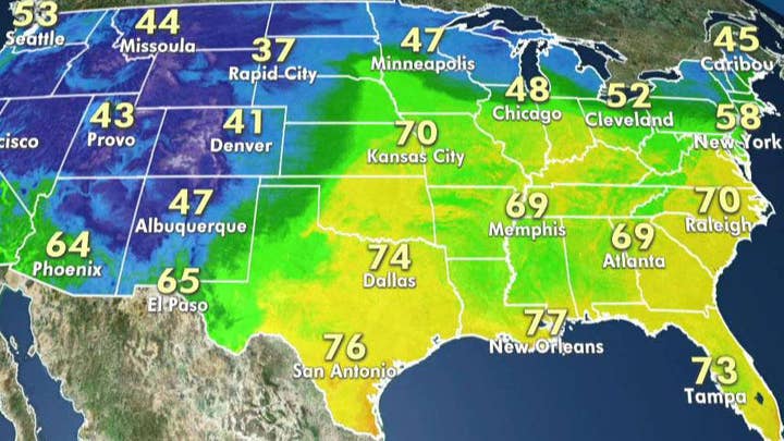 National forecast for Saturday, May 18