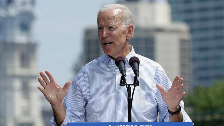 Biden holds first campaign rally