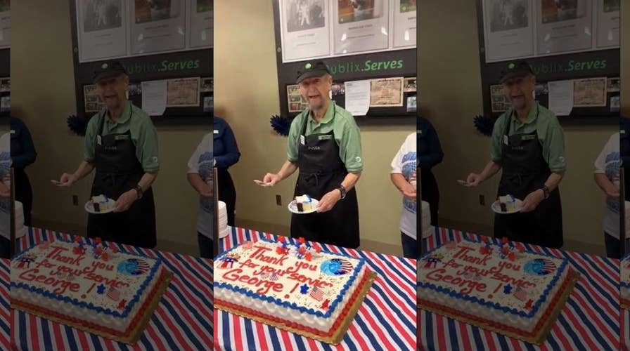 Veteran, 87, honored at his Publix job