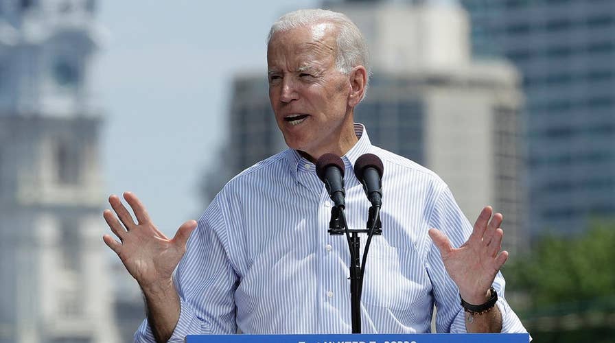 Biden holds first campaign rally