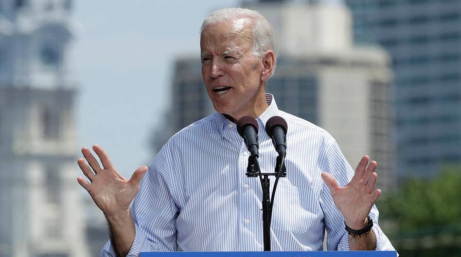 Biden holds first campaign rally
