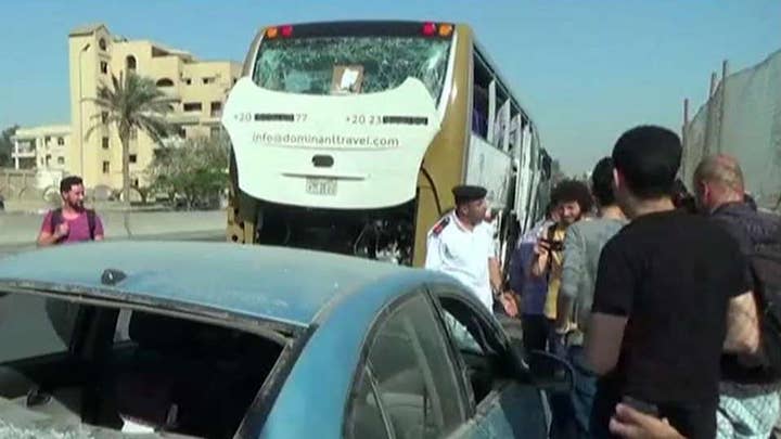 Egypt says 12 militants were killed after tour bus attack near the Giza Pyramids
