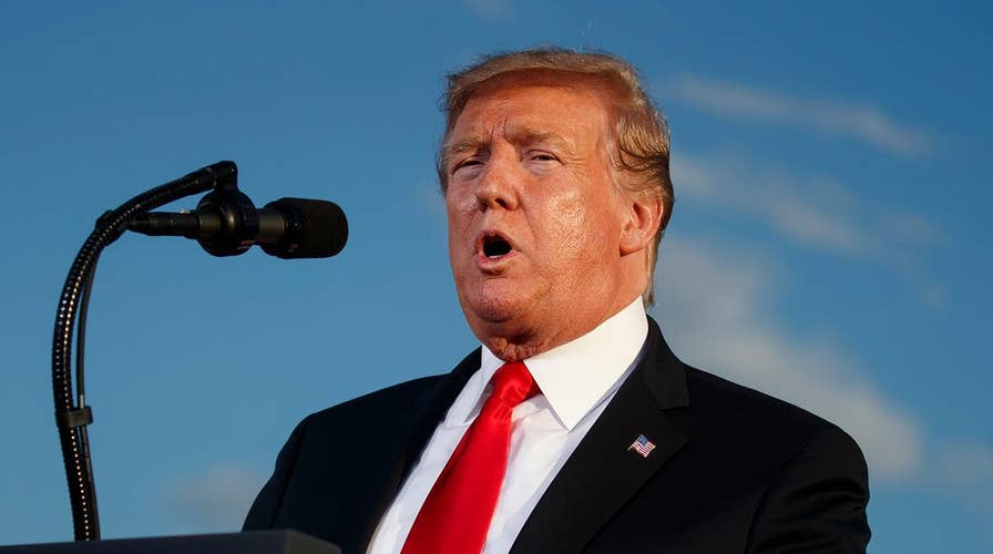 Trump sizes up Biden during rally in 2020 challenger's birth state