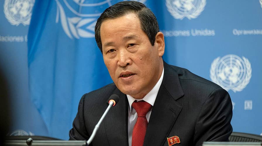 North Korean UN ambassador refuses to say if his country will apologize for Otto Warmbier's death