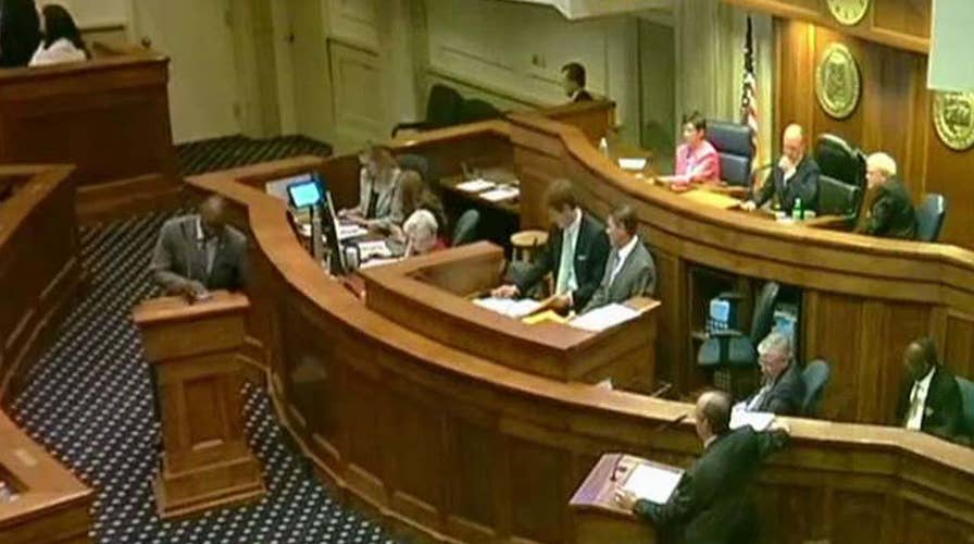 Heated debate on Alabama Senate floor sparked by abortion bill