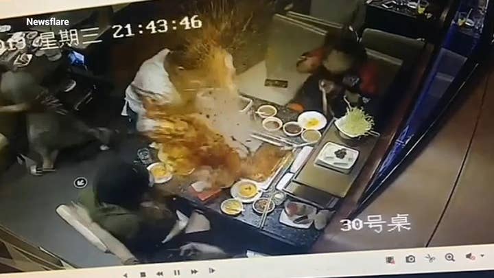Exploding soup burns waitress’s face at restaurant in China