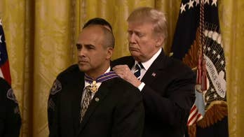Trump awards highest honor for bravery to public safety officers