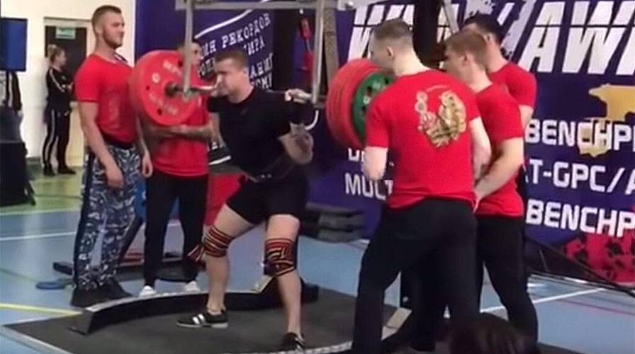 Russian weightlifter suffers gruesome injury trying to squat more than 500 pounds