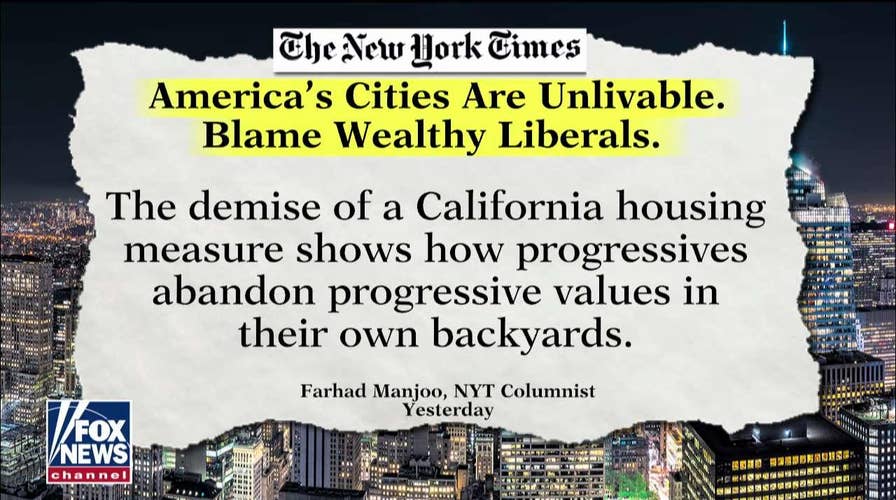 New York Times op-ed calls out 'unlivable' conditions in Democratic-led cities
