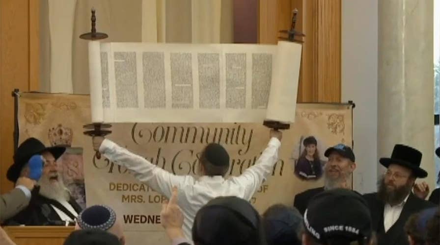 California synagogue celebrates completion of Torah scroll dedicated to victim in deadly shooting