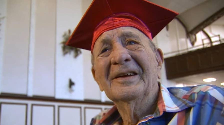 Sent to war before graduation, World War II veteran finally attends commencement