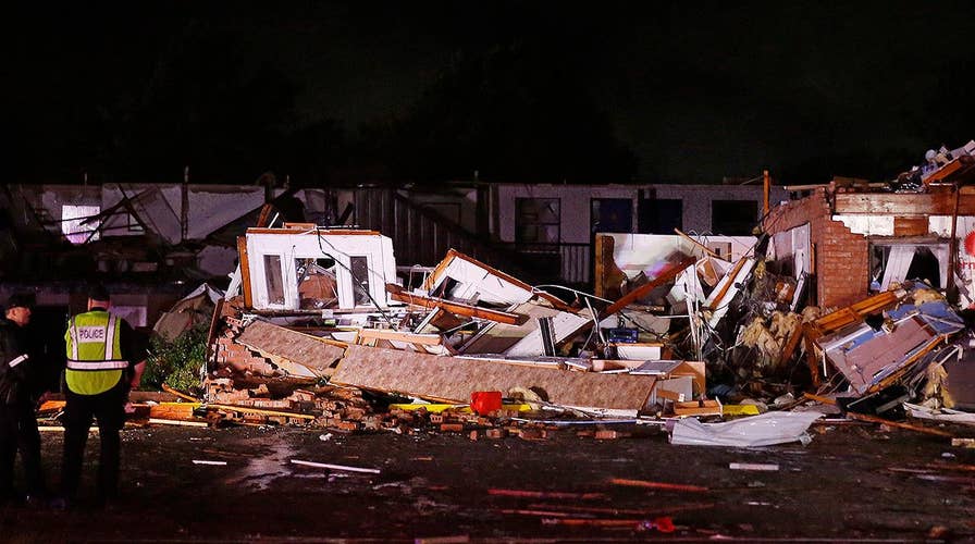 Tornado levels motel and mobile home park in Oklahoma leaving two dead