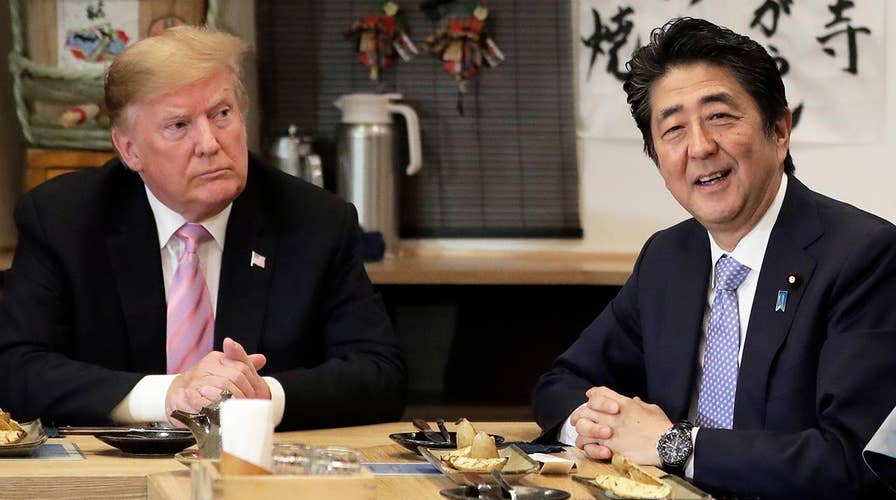 President Trump talks North Korean missile tests with Japanese Prime Minister Shinzo Abe