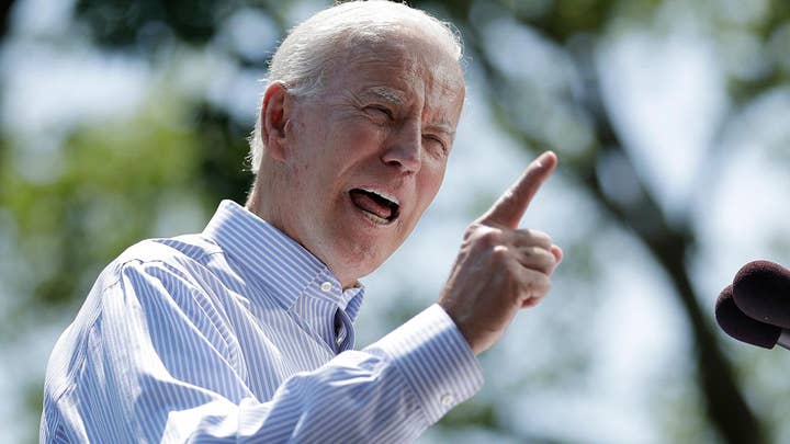 Biden takes credit for booming economy under President Trump