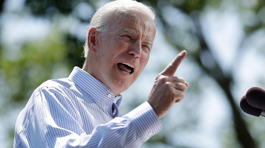 Biden takes credit for booming economy under President Trump