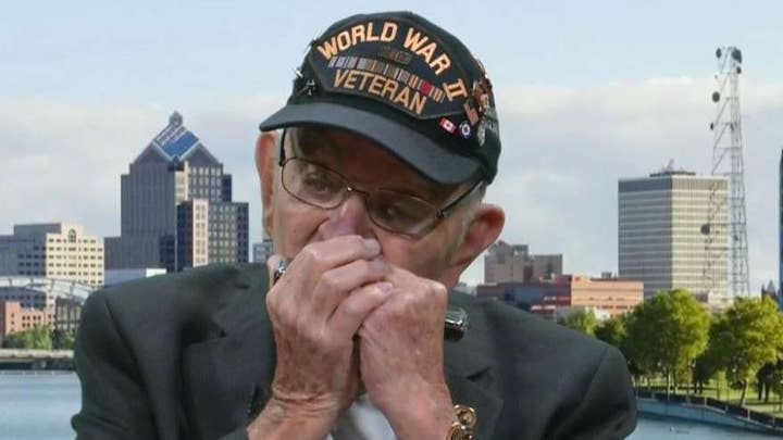 96-year-old WWII veteran plays national anthem on harmonica on 'Fox &amp; Friends'