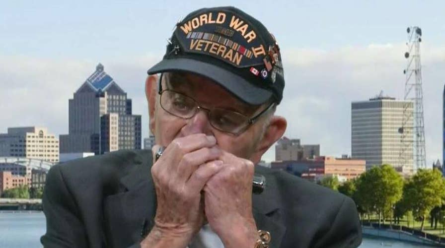 96-year-old WWII veteran plays national anthem on harmonica on 'Fox &amp; Friends'