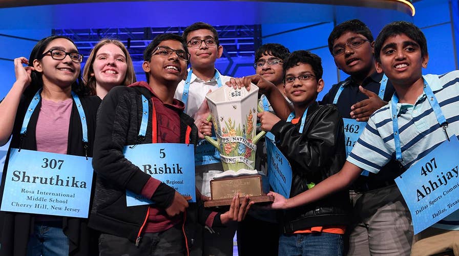 National Spelling Bee co-champions speak out on historic 8-way tie on 'Fox &amp; Friends'