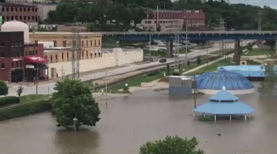 National Guard works to redirect floodwaters after Arkansas River breaches levee