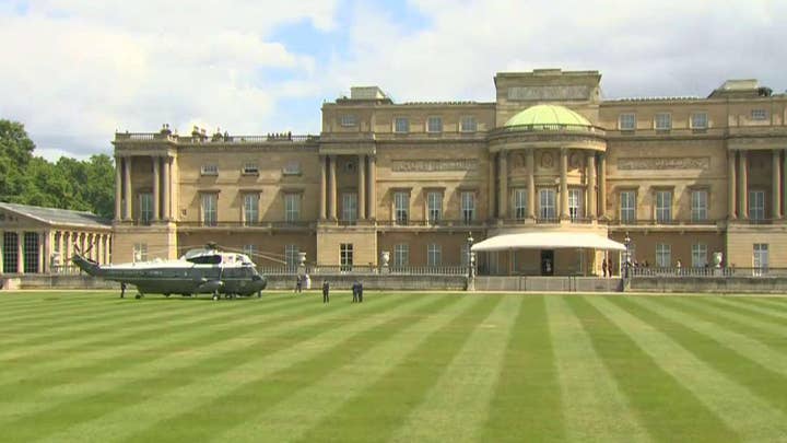 President Trump, first lady participate in arrival ceremony at Buckingham Palace