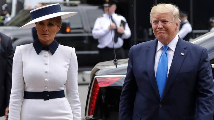 President Trump, first lady tour Westminster Abbey amid feud with London's mayor