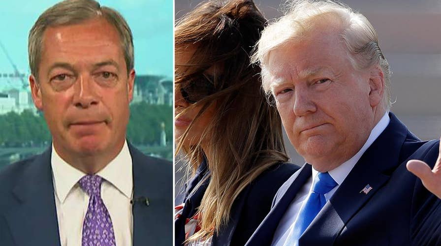 President Trump arrives in the UK for historic visit