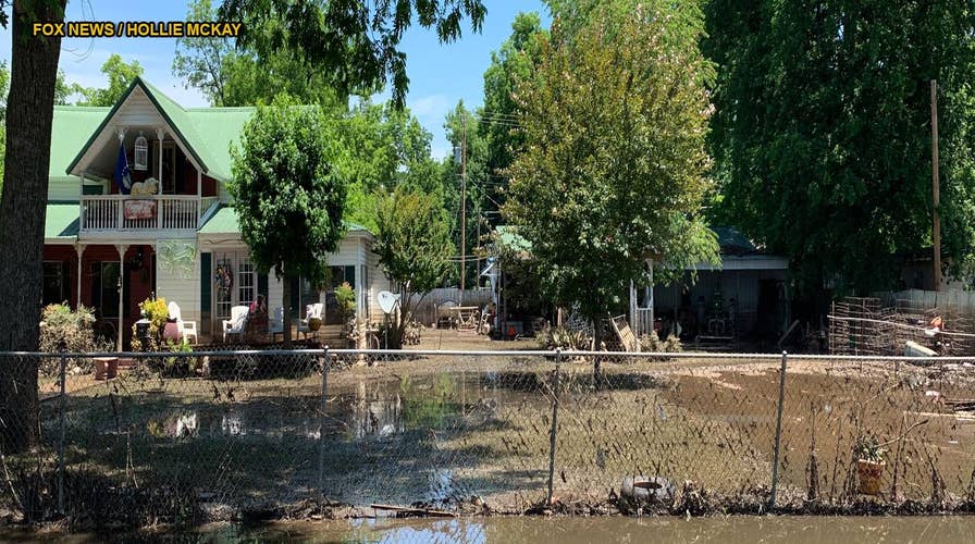 Oklahoma town inundated in historic flooding