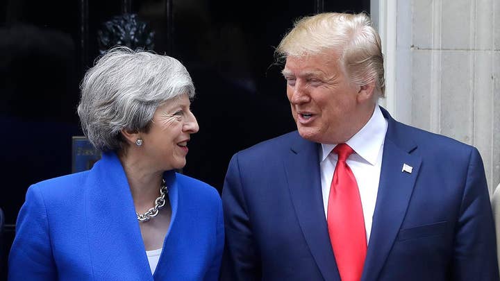 Politics, policy take center stage on second day of President Trump's UK visit