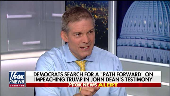 Jim Jordan: Democrats focused on impeachment and 'getting the president,' not helping the country