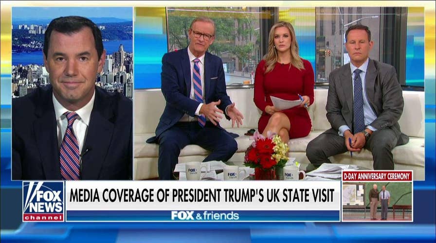 Joe Concha: Trump gets glowing reviews from UK media, while US media focuses on Baby Blimp, protests