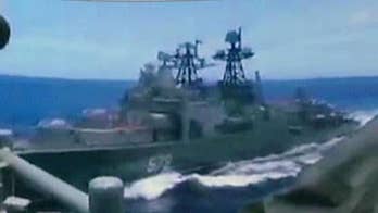 US and Russian warships nearly collide