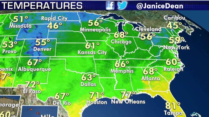 National forecast for Wednesday, June 12