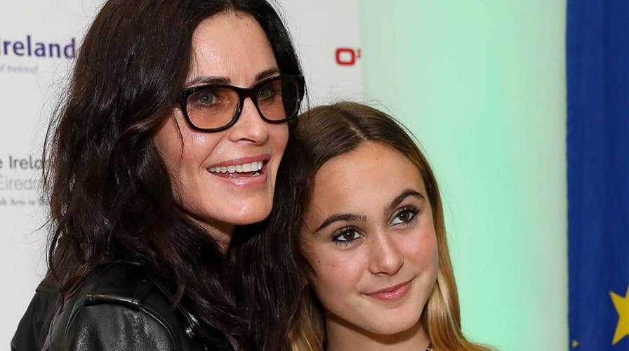 Courteney Cox's daughter recreates mom's 1998 red carpet look in side-by-side Instagram photo