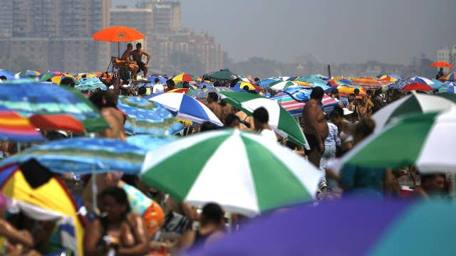 Authorities warn of danger from flying beach umbrellas