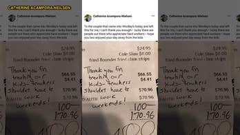 Diners see teacher moonlighting as waitress, surprise her with huge tip: 'Teachers shouldn't have to work weekends'