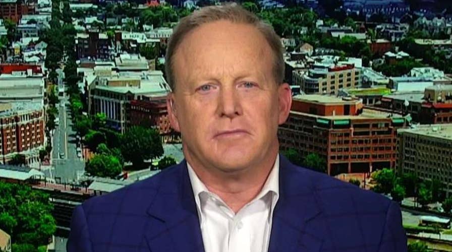 Sean Spicer says chemistry with President Trump is key to replacing Sarah Sanders in the White House