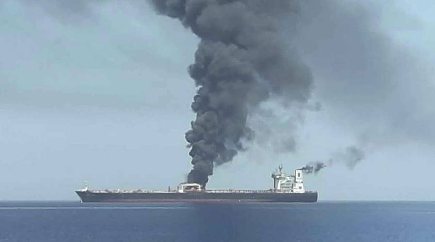 President Trump says Iran is responsible for tanker attacks in the Gulf of Oman