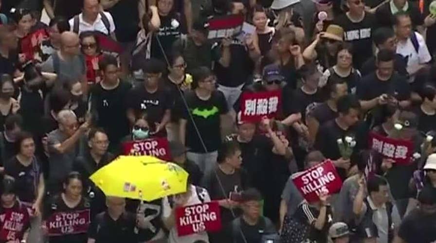 Estimated 2 million protesters return to streets of Hong Kong over extradition bill