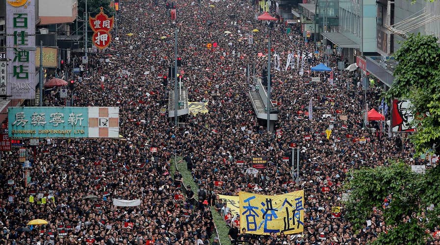 Two million people in Hong Kong protest China's growing influence