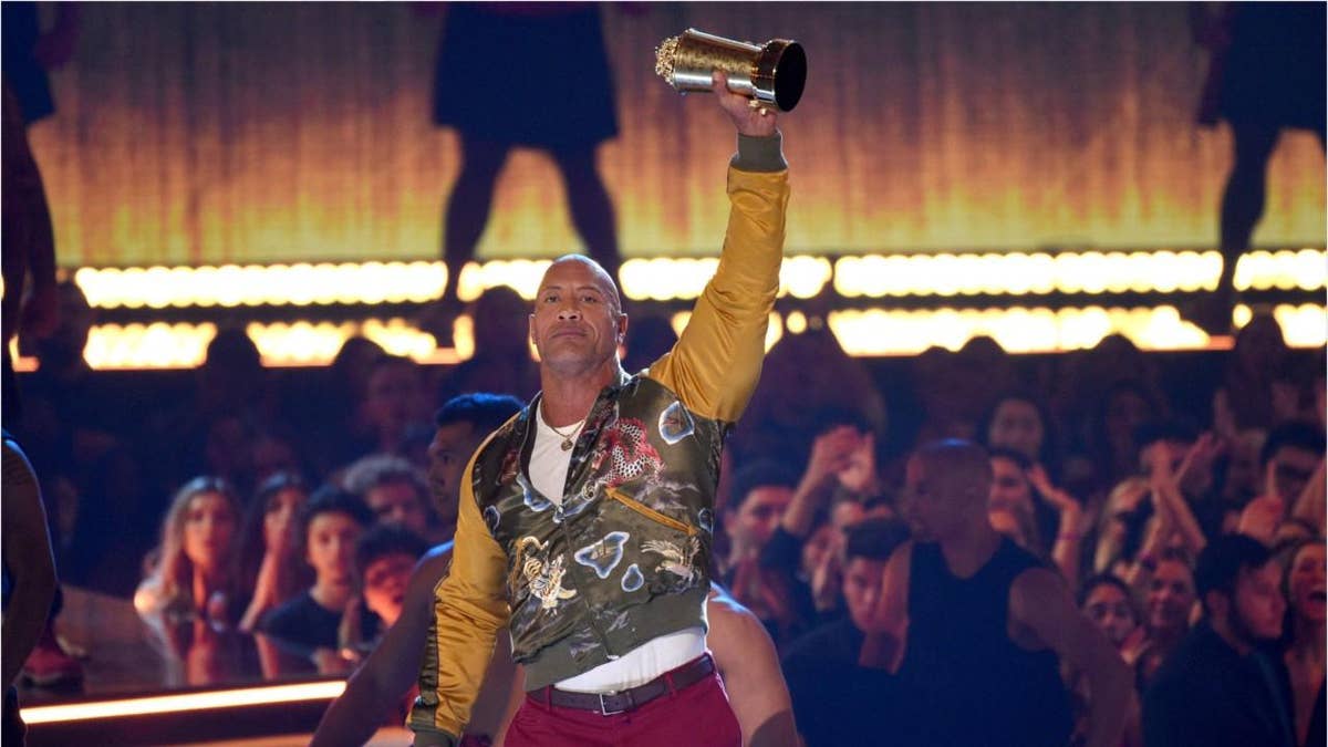 Queen classic causes Dwayne Johnson to rock out at MTV awards