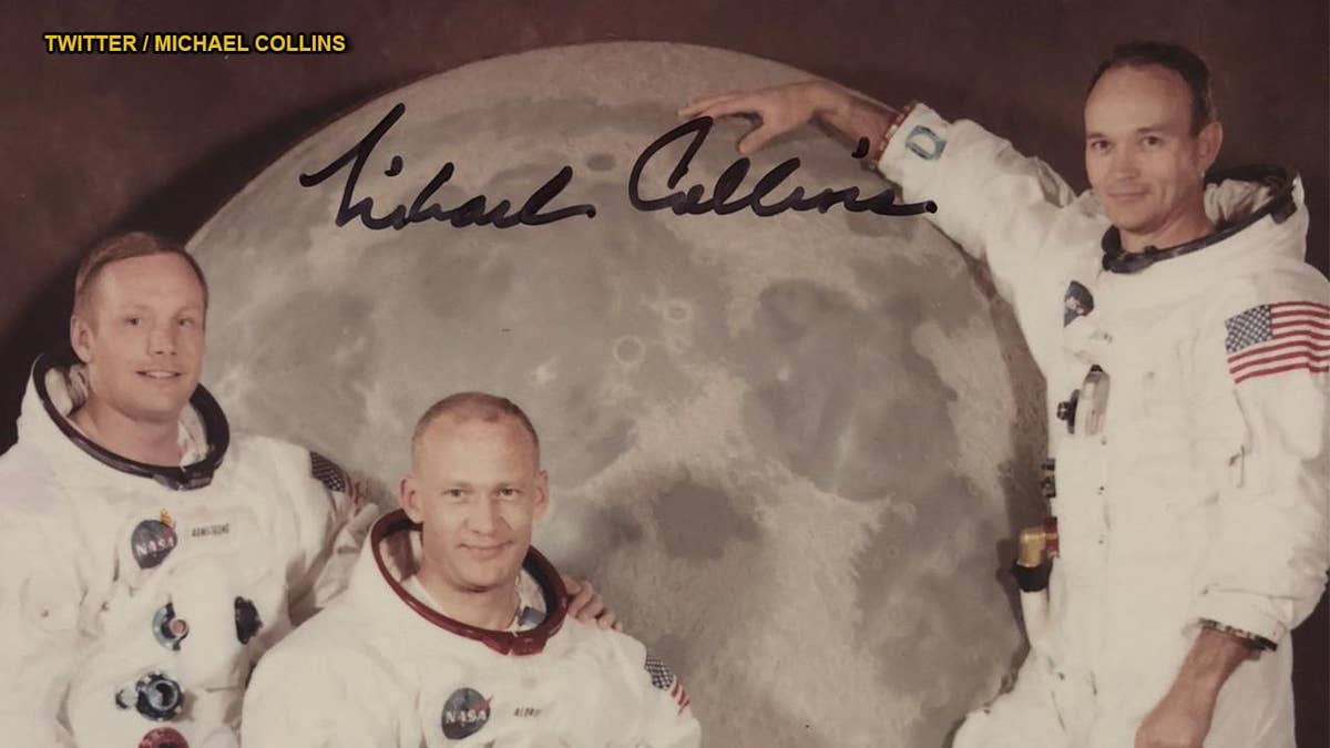 Michael Collins直筆サイン入りNASA公式写真 宇宙資料付