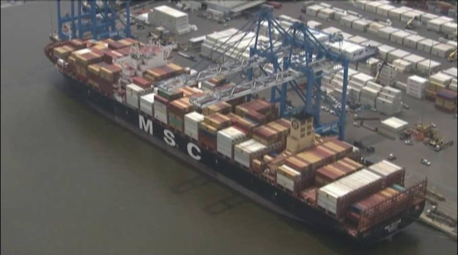 Raw video: 16.5 tons of cocaine seized in drug bust on cargo ship in Philadelphia