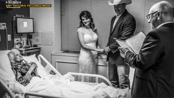 Texas couple weds at hospital so groom's 100-year-old grandmother can watch